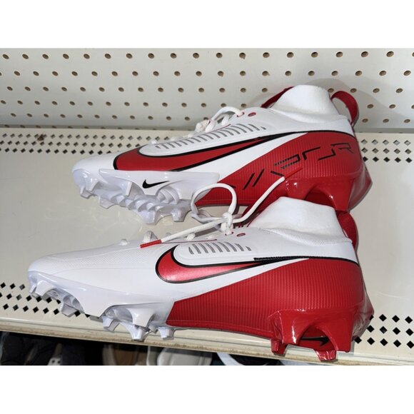 Nike Vapor Edge Pro 360 2 Mens Football Cleats Size 14 White Red FQ4044-105 - Picture 6 of 8